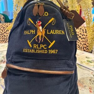 Ralph Lauren Navy Blue Backpack